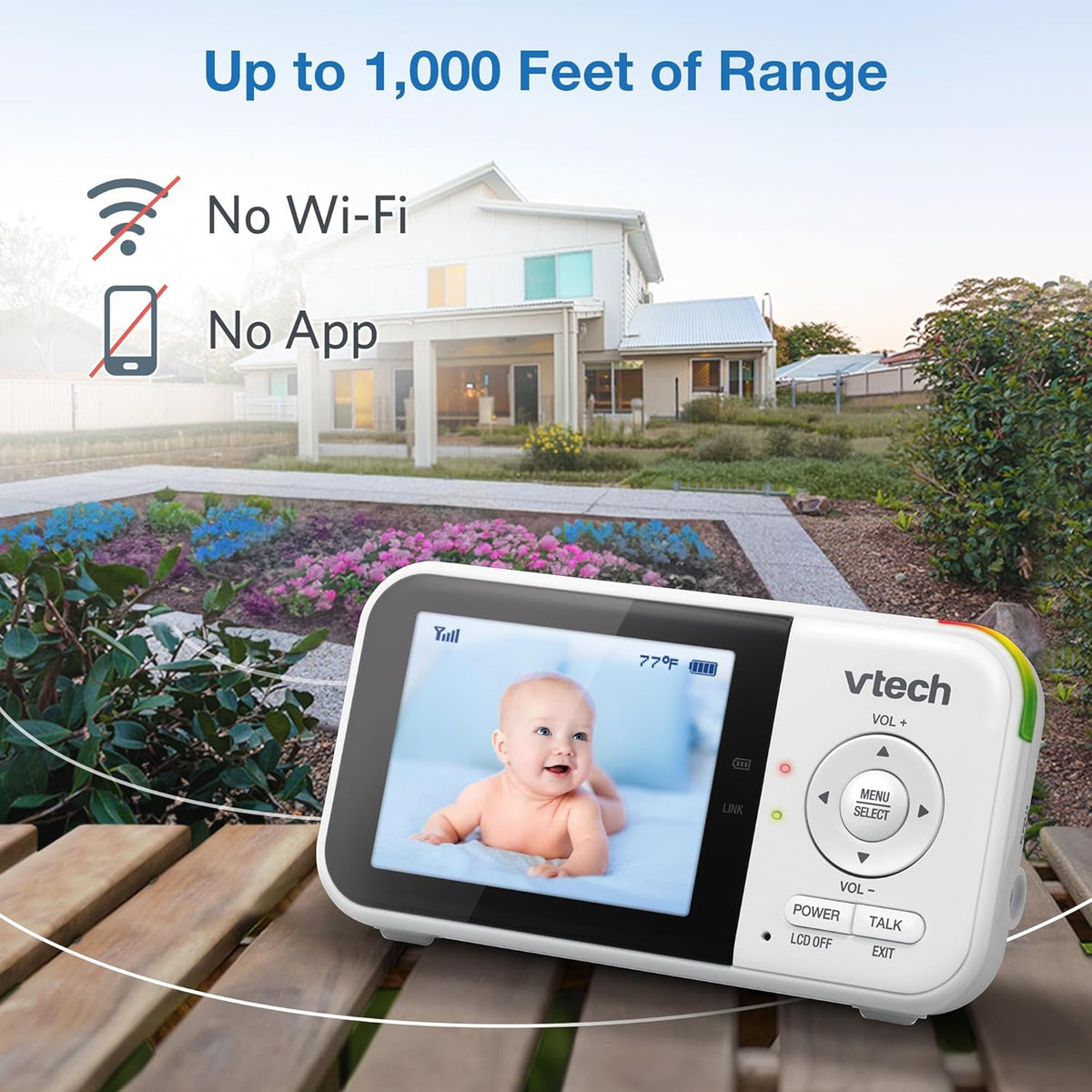 VTech VM819 Baby Monitor + BC8211 Myla the Monkey Bundle - Monitor...