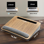 HUANUO - Escritorio de regazo para laptop con cojín, apto para portátiles