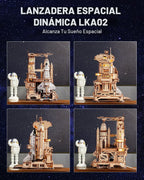 ROKR Space Shuttle 3D Wooden Puzzles para Adults Moving Building Model