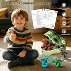 Dinosaur Toy para Kid Age 3-5 5-7, 8Pcs Stem Dinosaur Building Set