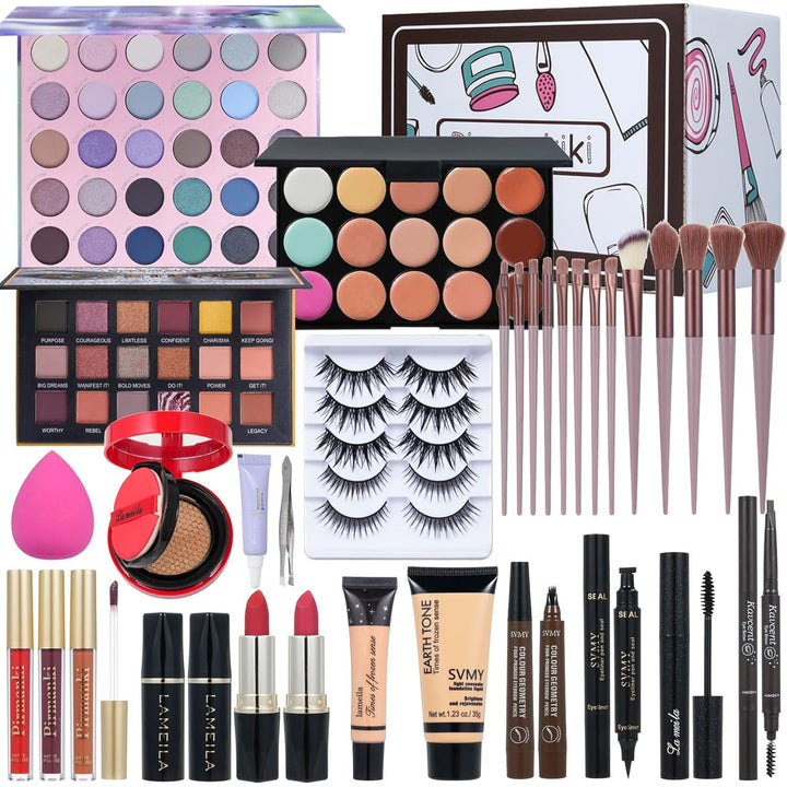 Kit completo de maquillaje todo en uno para mujeres, Set de maquill...