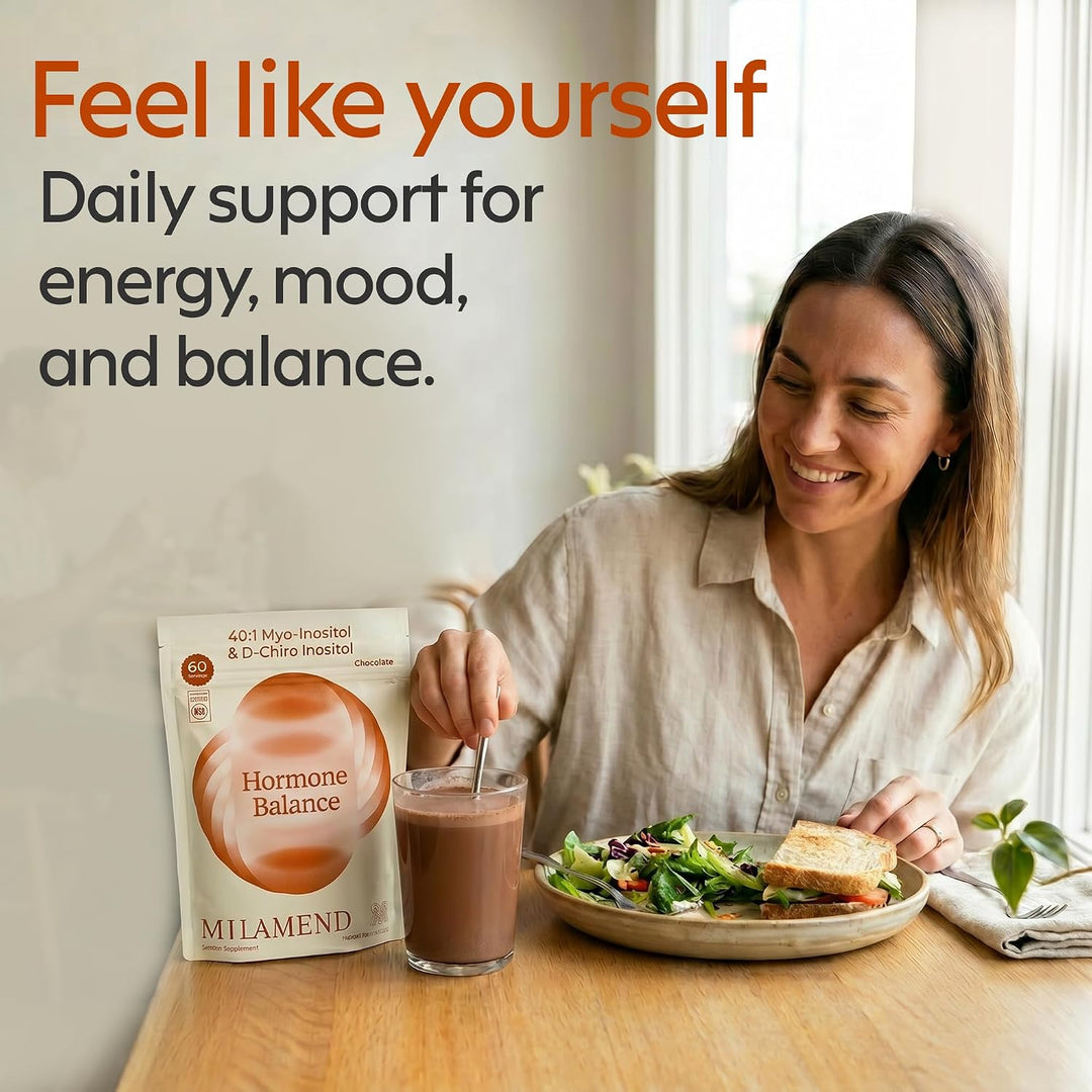 milamend Equilibrio Hormonal para Mujeres 40:1 Myo-Inositol D-Chiro...