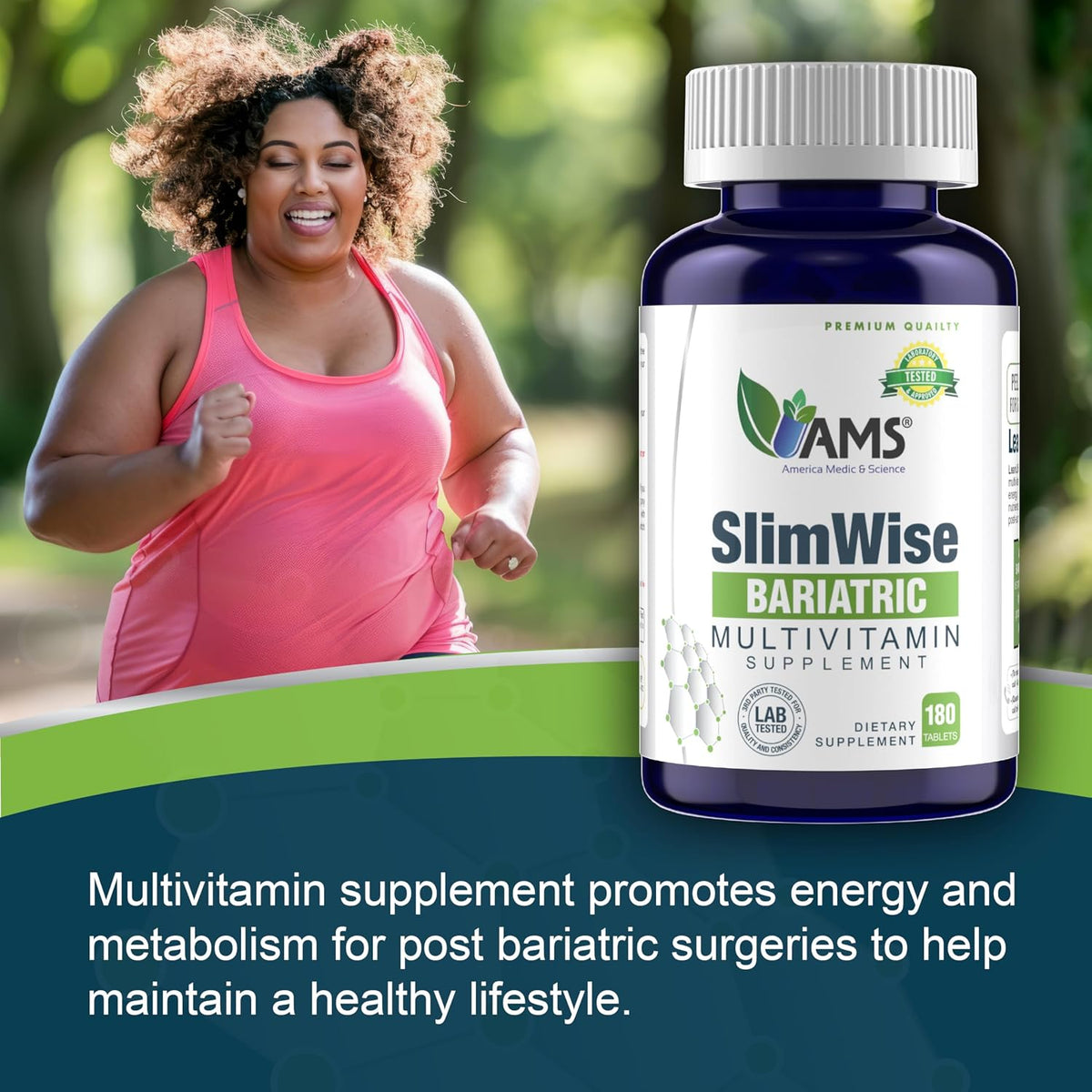 America Medic & Science SlimWise Bariatric Multivitamin 180 cápsulas