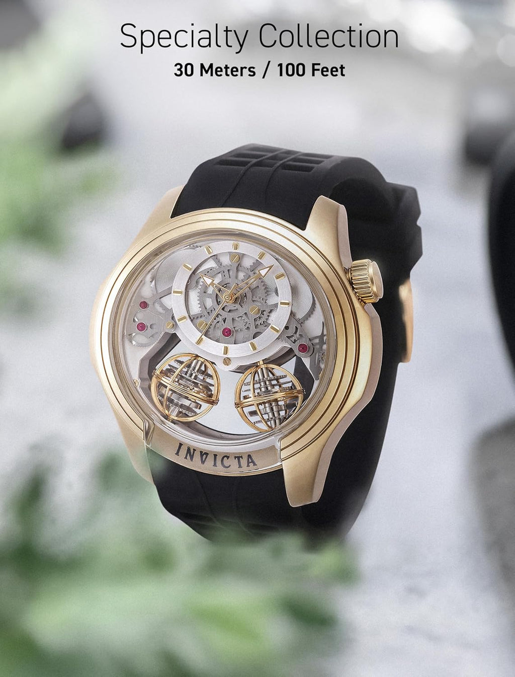 Invicta Reloj de cuarzo especial con esfera plateada para hombre 47375