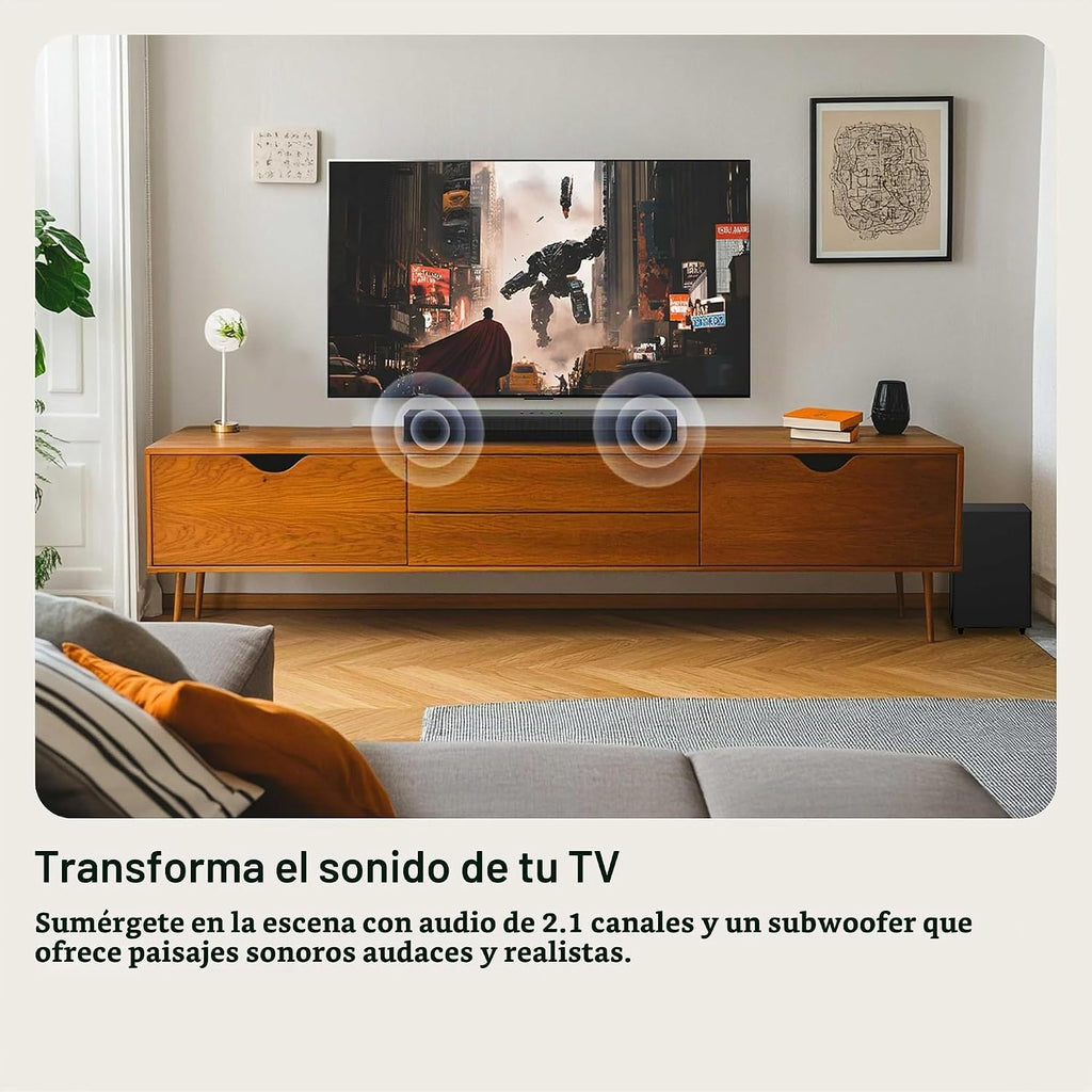 LG Barra de sonido S30A de 2.1 canales para TV con subwoofer inalámbrico y