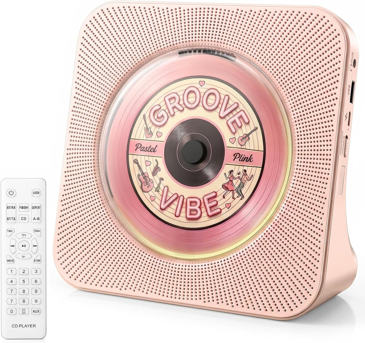 Gueray Reproductor de CD Reproductores de CD portátiles Bluetooth de
