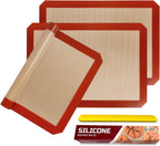 STATINT - Juego de 3 alfombrillas de silicona para hornear, antiadherentes