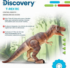 Discovery Dinosaurio T-Rex a control remoto, figura de acción realista Jurassic RC con piernas para caminar, sonidos rugientes, boca mordiente, juguetes de dinosaurio para niños, juguetes para niños, regalo de automóvil RC | Dinosaurio divertido para mayo