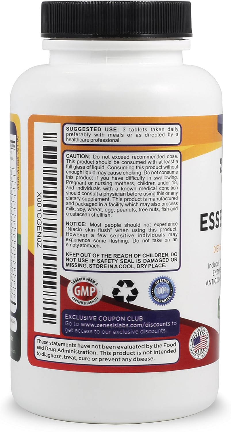 Zenesis Labs Essentials, una multivitamina natural y rica en nutrie...