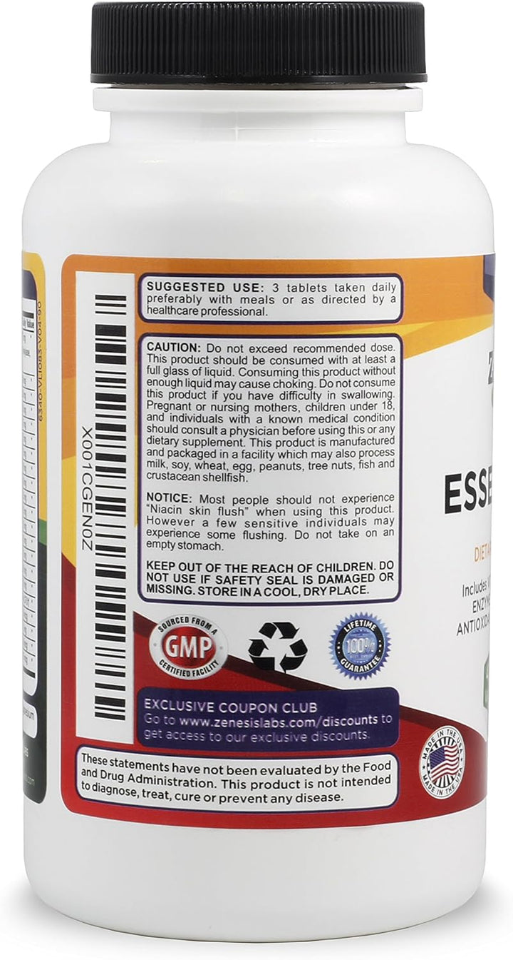 Zenesis Labs Essentials, una multivitamina natural y rica en nutrie...