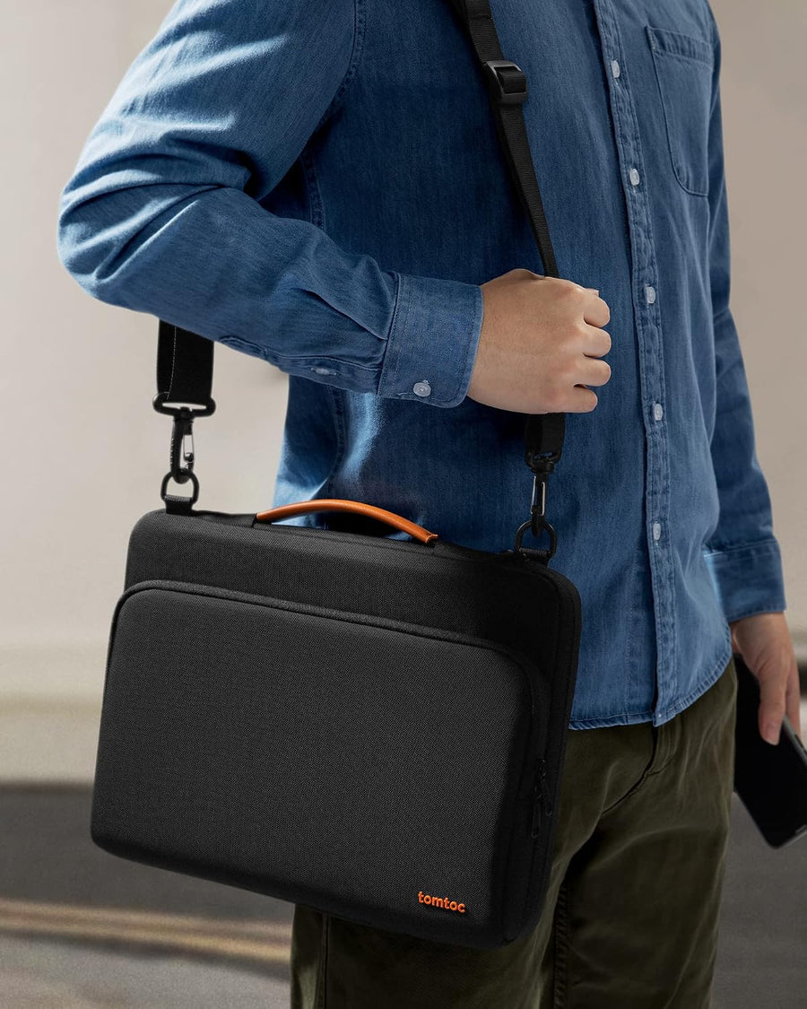 tomtoc Bolsa de hombro protectora para laptop de 360° para MacBook...