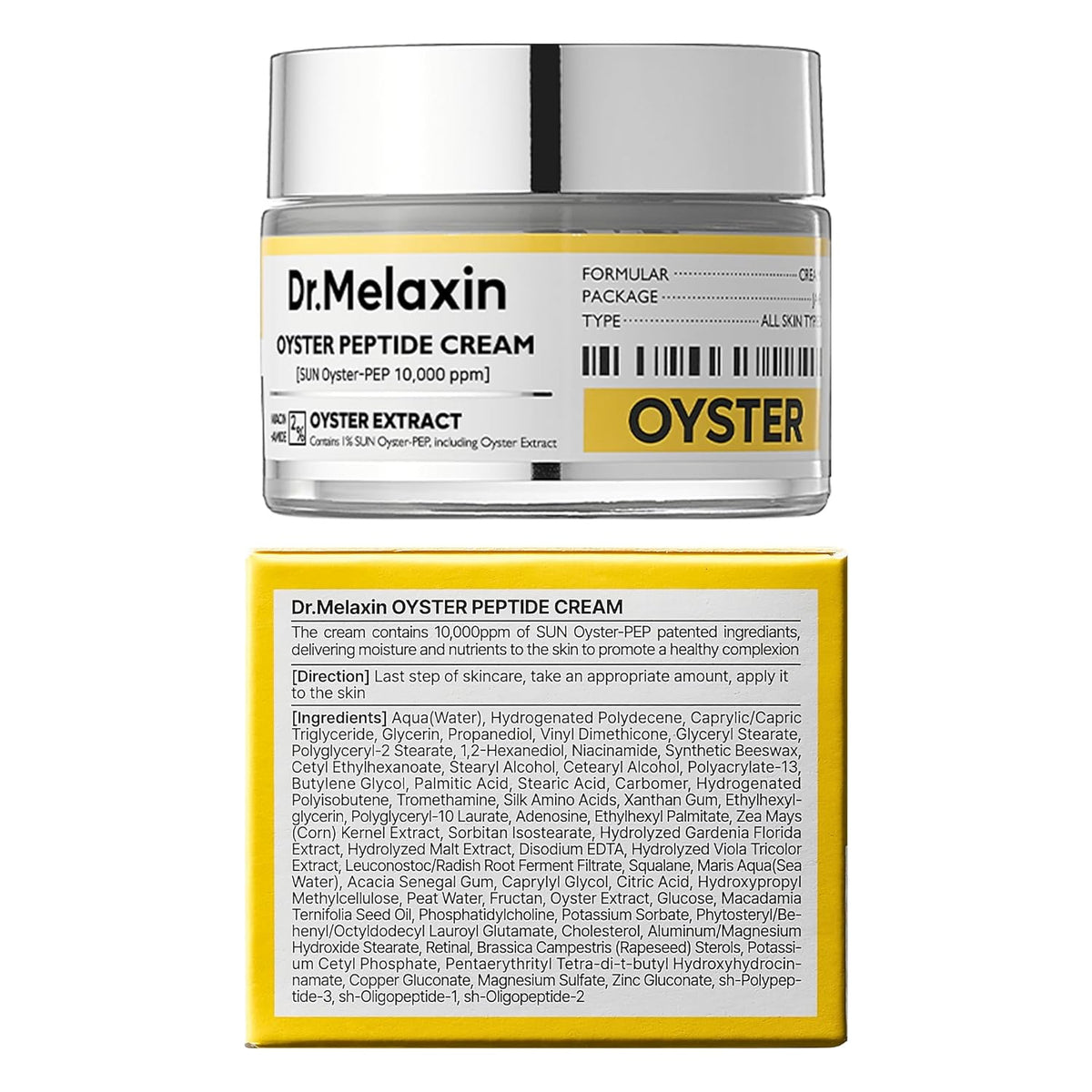 Dr.Melaxin Oyster Pep3 Renewal Cream | Hidratante facial antienveje...