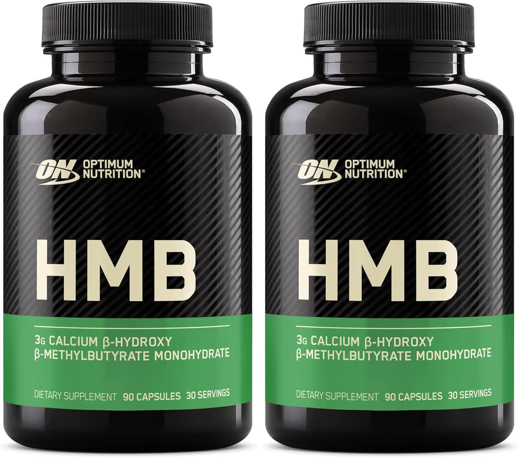 Optimum Nutrition HMB 1000 cápsulas, 0.04 oz de beta-hidroxi beta, 90 unidades (paquete de 2)