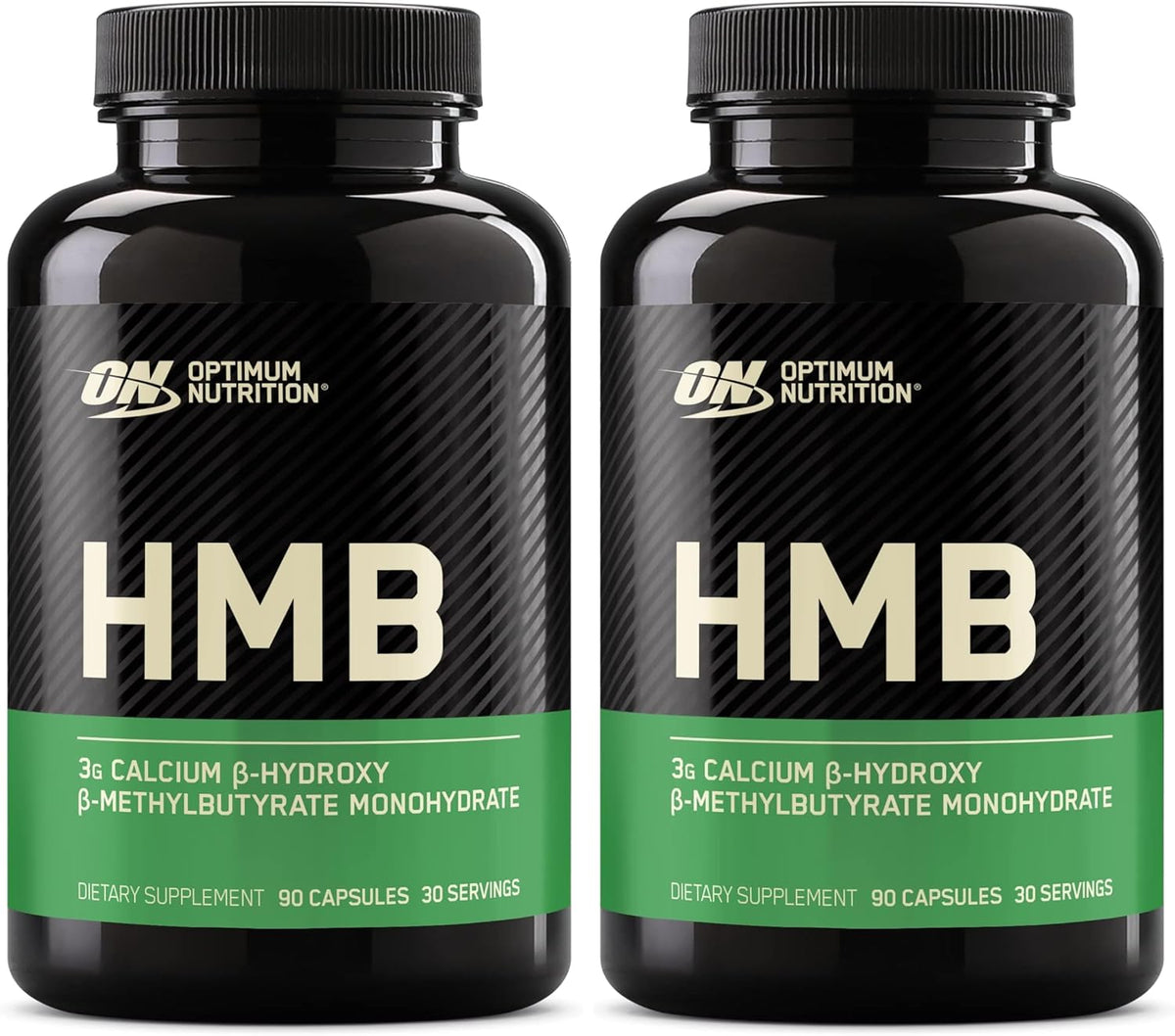 Optimum Nutrition HMB 1000 cápsulas, 0.04 oz de beta-hidroxi beta, 90 unidades (paquete de 2)