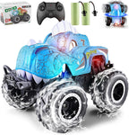 Coche de control remoto anfibio, camiones monstruo de dinosaurio