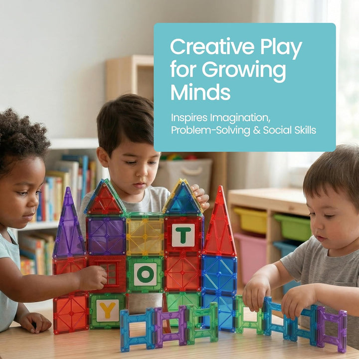 Playmags - Azulejos magnéticos para niños \u2013 Juego de construcc...