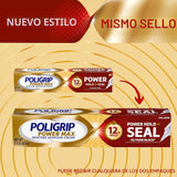 Poligrip Power Max Power Hold Plus Seal - Crema adhesiva para denta...