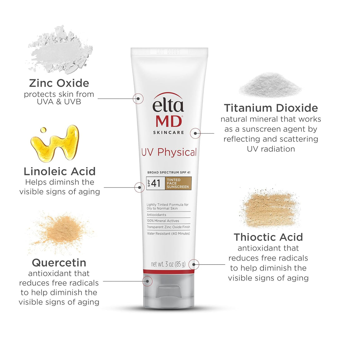 EltaMD Protector solar tintado físico ULTRAVIOLETA para la cara, pr...