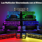 Ehaho - Barra de sonido estéreo UTV de 2.1 canales, altavoces UTV Bluetooth de 26 pulgadas con RGB