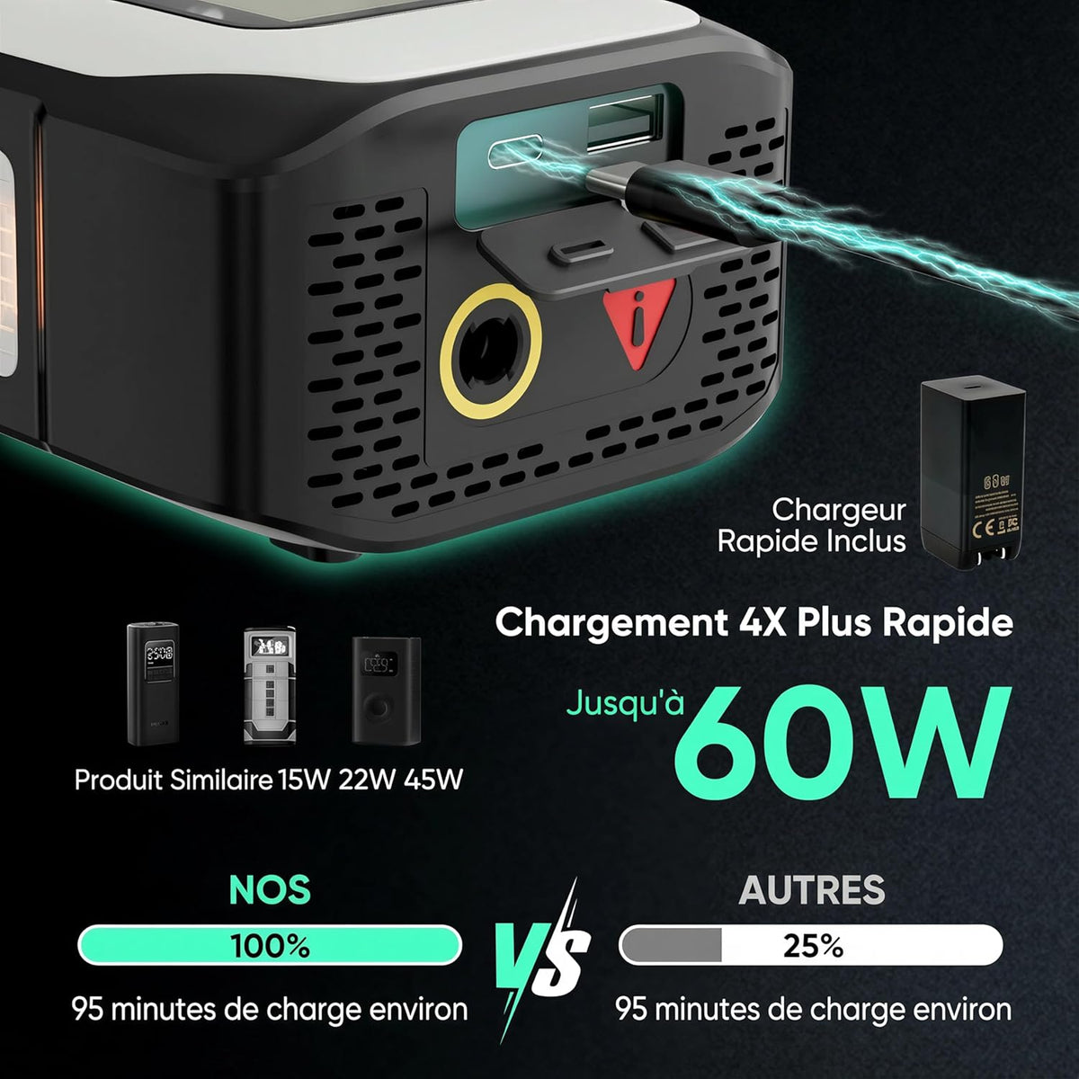 Butiyou Compresor de aire portátil para inflador de neumáticos BY01...