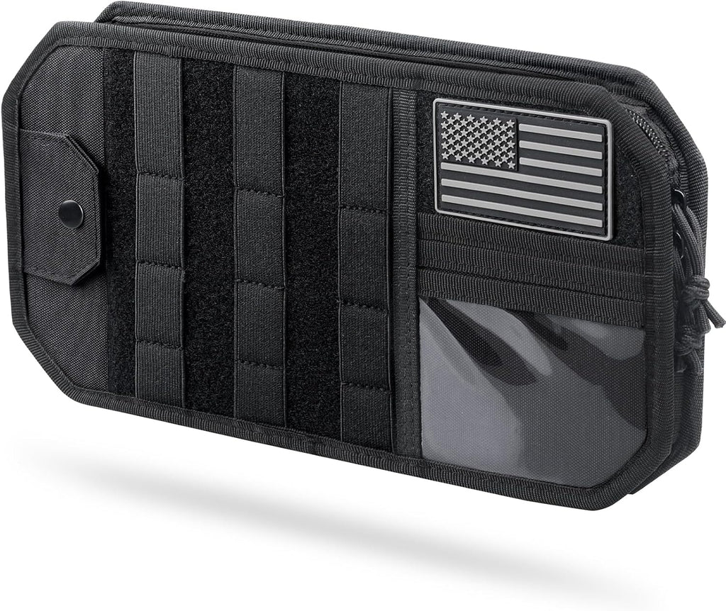 Organizador Molle para Visor Solar de Coche, Compatible con la mayoría de patrullas, camionetas, furgonetas y SUV