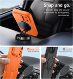 SURITCH para iPhone 18 Pro Case para MagSafe, Protección de cámara, Naranja
