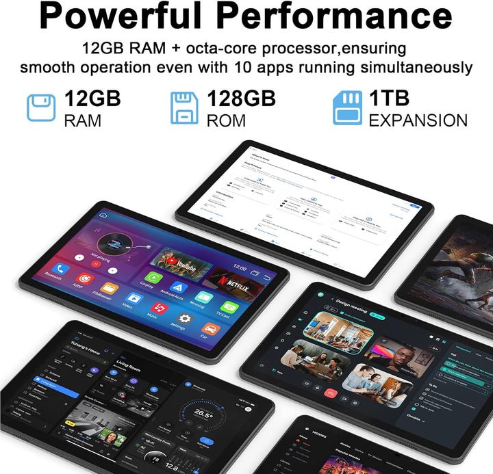 JUNINKE Tablet Android de 11", con funda, procesador Octa-core...
