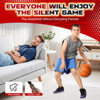ALDWDY Balón de baloncesto silencioso tamaño 7 (29.5") – Balón de baloncesto para interiores con ranuras sin aire para regates silenciosos y entrenamiento en interiores, balón de espuma PU Pro