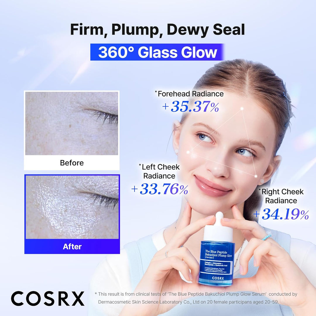 COSRX The Blue Copper Peptide Bakuchiol Serum, suero rellenador de...