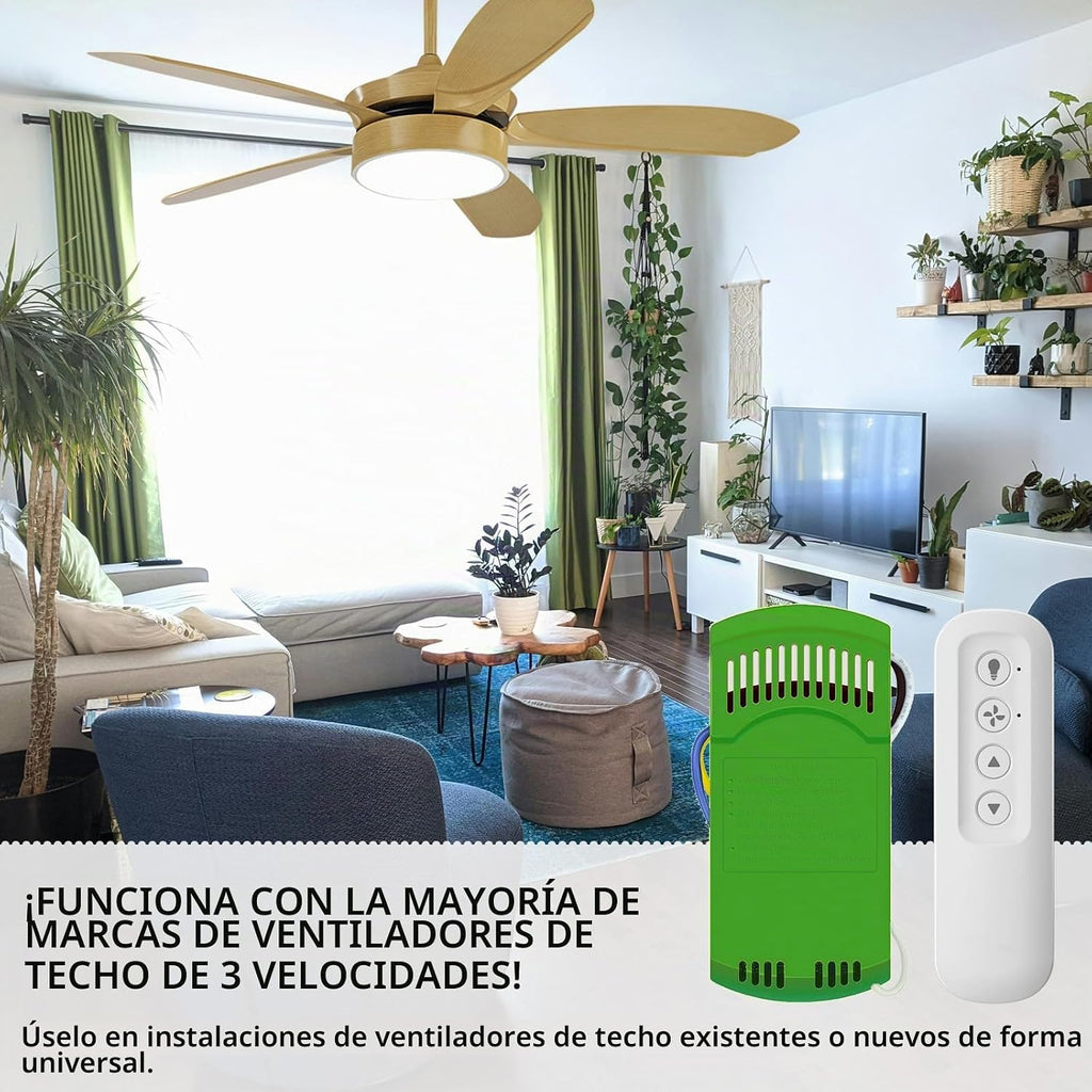 Kit de control remoto para ventilador de techo con receptor, repuesto para Hunter 99770