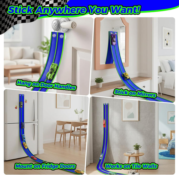 Pista de carreras flexible de 15 pies juego de pista