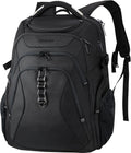 KROSER Mochila de viaje para computadora portátil resistente, Negro...
