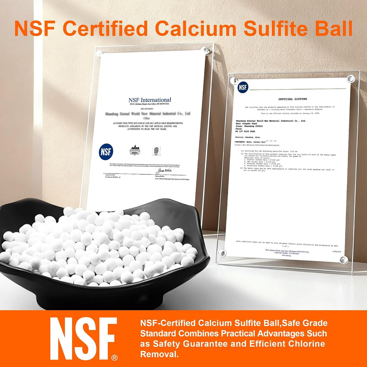 BBLIFE Cabezal de ducha filtrado KDF certificado NSF para agua dura+cabeza
