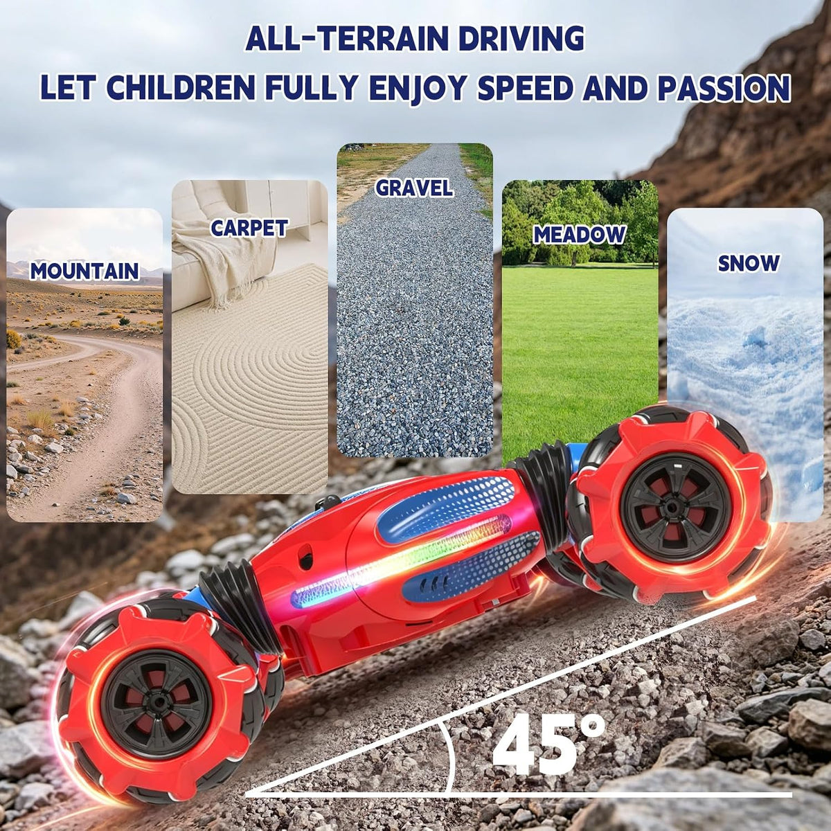 Remote Control Car - RC Drift Car Gesture Sensing Toy Boy Age 6-8-12 Gifts