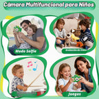 Juguetes de cámara para niños de 3 a 8 años de edad, videocámara digital para niños con cubierta suave de dibujos animados, el mejor regalo de festival de cumpleaños de Navidad para niños