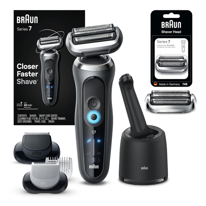 Braun Afeitadora eléctrica para hombre, serie 7 7177cc, afeitado en...
