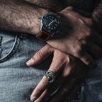 hemsut h Horween - Correas de reloj de cuero para hombre, correa de cuero de liberación rápida para reloj, envoltura de repuesto de 0.71 pulgadas, 0.78 pulgadas, 0.86 pulgadas
