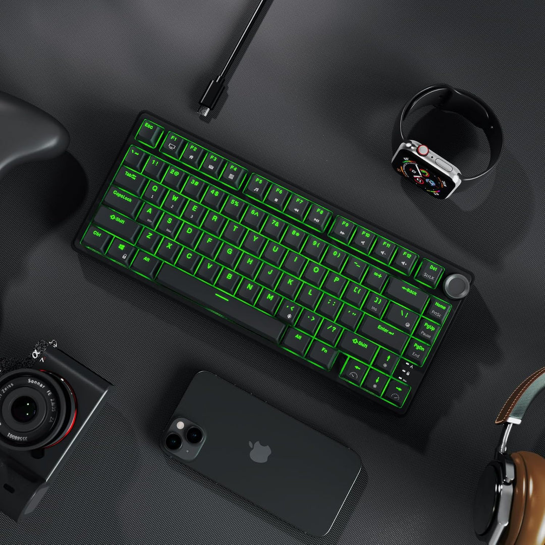 RK ROYAL KLUDGE R75 Teclado mecánico para juegos con cable, teclado...
