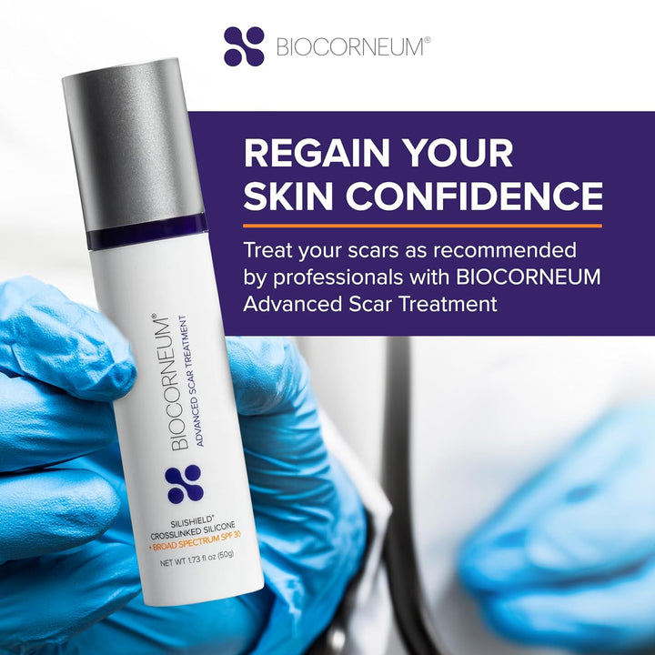 BIOCORNEUM Tratamiento avanzado de cicatrices con Silishield® y SPF...