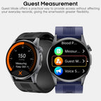 Smart Watch para Hombres y Mujeres con Correa de Airbag, Pantalla AMOLED de 1.56", Monitor de Ritmo Cardíaco y Presión Arterial, Rastreador de Oxígeno en Sangre y Sueño, Bucle de Voz, 70 Modos Deportivos Fitness Tracker