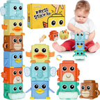 Stacking Toys Set Sensory Animal Stacking Blocks para 18+ Months Toddler Toy