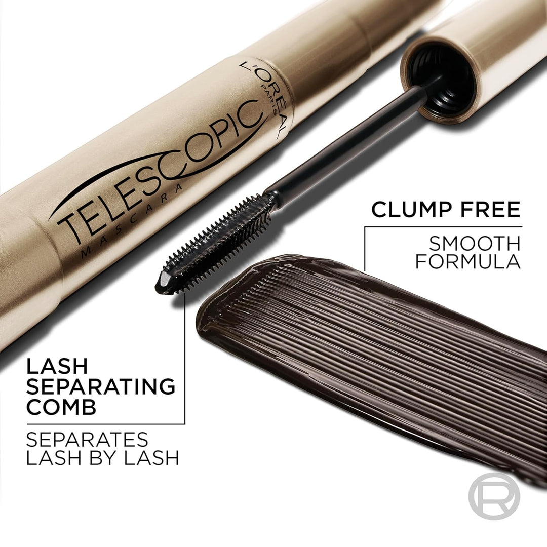 L'Oreal Paris - Máscara de alargamiento de pestañas, maquillaje...