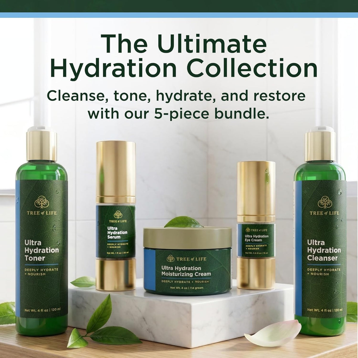 Tree of Life Beauty Ultimate Skin Care Set, reafirmante, hidratante...