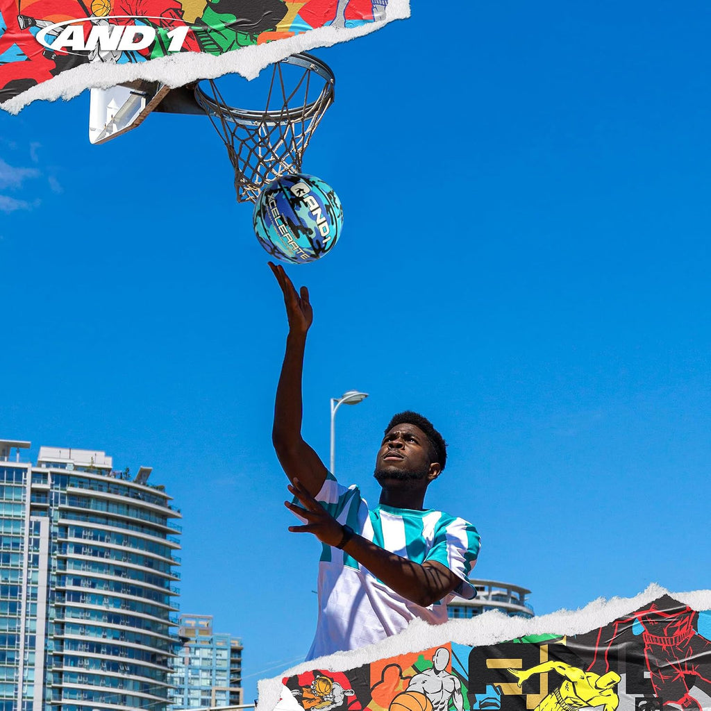 AND1 Xcelerate - Balón de baloncesto de goma, tamaño reglamentario oficial
