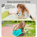 Microscopio digital infantil para ciencia: Kit STEM completo de juguete para edades 4-12