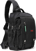 NICGID Bandoleras de hombro en el pecho, mochila para laptop, bolsa de mensajero cruzada para viajes al aire libre, hombres y mujeres