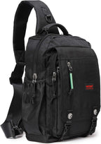 NICGID Bandoleras de hombro en el pecho, mochila para laptop, bolsa de mensajero cruzada para viajes al aire libre, hombres y mujeres