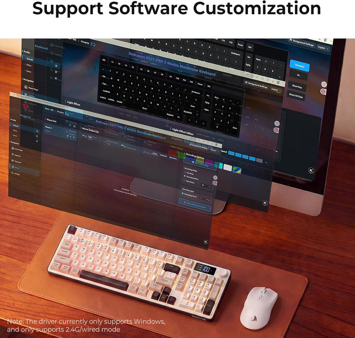 Redragon Teclado inalámbrico para juegos, teclado de computadora RG...