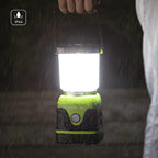 Lámpara LE Luz LED portátil de 1000 LM, atenuable, linterna para acampar de 4 modos, resistente al agua, lámpara que funciona a batería para el hogar, jardín, exteriores, senderismo, pesca, emergencias