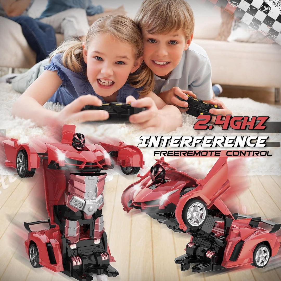 Britik - Auto transformador a control remoto, juguete para niños de...